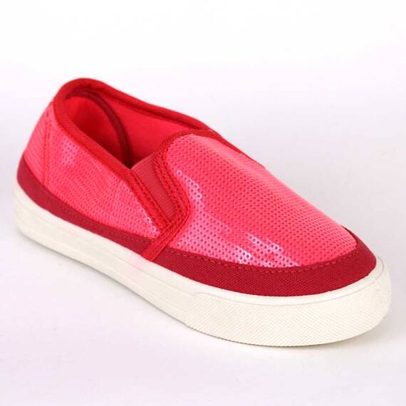 Espadrile de copii cu paiete, comode si usoare A5-PINK, Culoare (12): Alb, Rosu, Roz neon, Marime (12): 31 - - Roveli