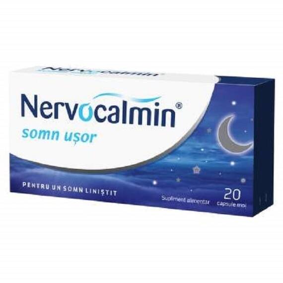 Nervocalmin Somn Usor 20 capsule Biofarm - - Roveli