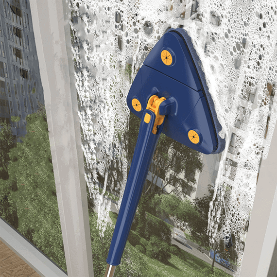 Mop inovativ, reglabil, rotire 360, albastru - 7- Roveli