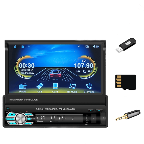MP5 Player CTC703A cu Android, BT, FM, USB, harti, retractabil - 2- Roveli