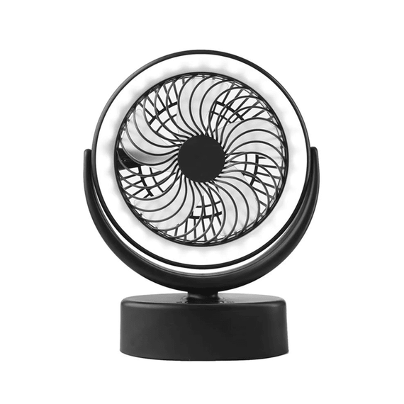 Ventilator portabil LED AST5590, camping, USB - - Roveli