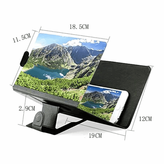 Ecran lupa marire imagine telefon, negru - 6- Roveli