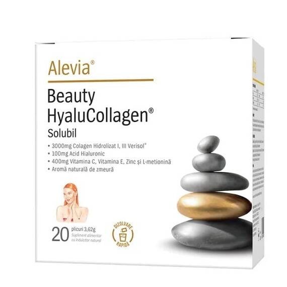 Beauty HyaluCollagen Solubil 20 plicuri Alevia - - Roveli