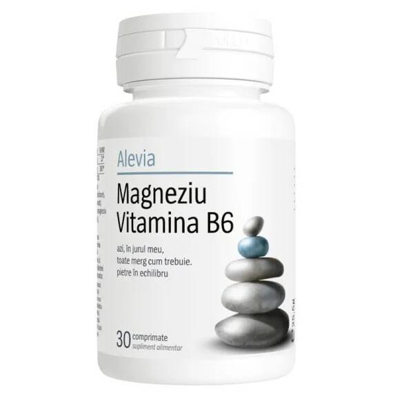 Magneziu Vitamina B6 30 comprimate Alevia - - Roveli
