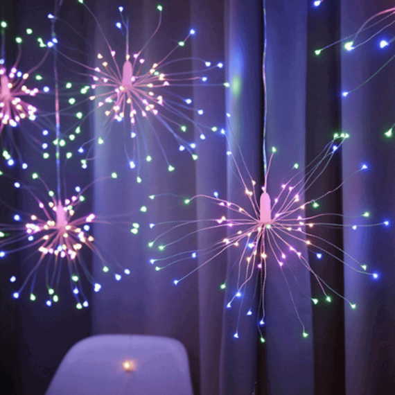 Lampa decorativa tip artificii, 120LED, multicolora - 4- Roveli