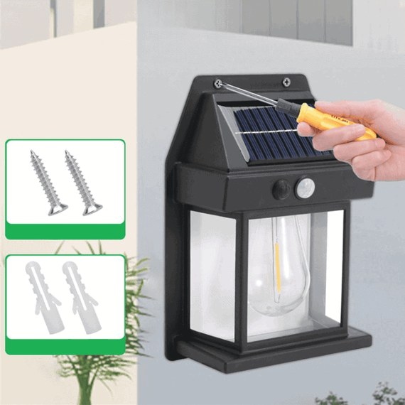 Lampa solara perete LED JF888, senzor miscare, 40W - 7- Roveli