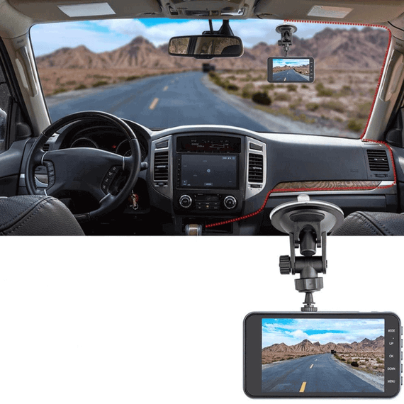 Camera auto bord dubla fata/spate, Full HD 1296P, WIFI - 3- Roveli