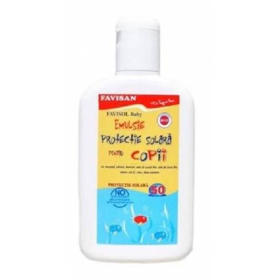 Emulsie Protectie Solara FPS 50 Pentru Copii 150 ml Favisan - - Roveli