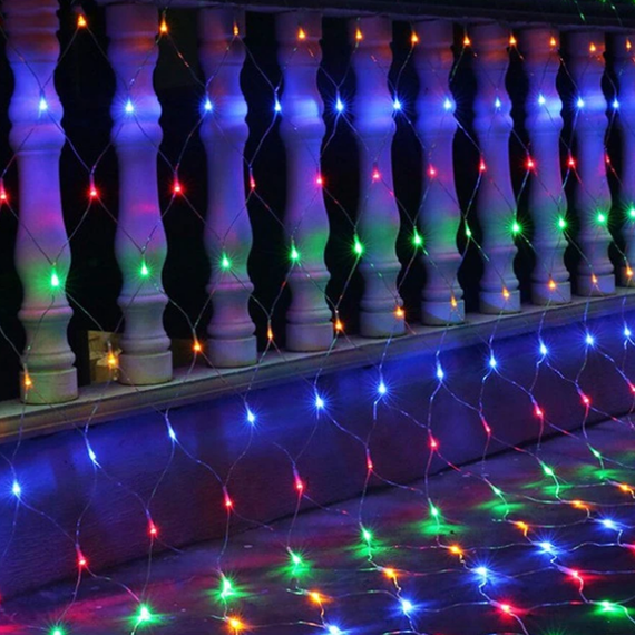 Instalatie tip plasa de Craciun, 1.5 x 1.5 m, consum redus - 3- Roveli