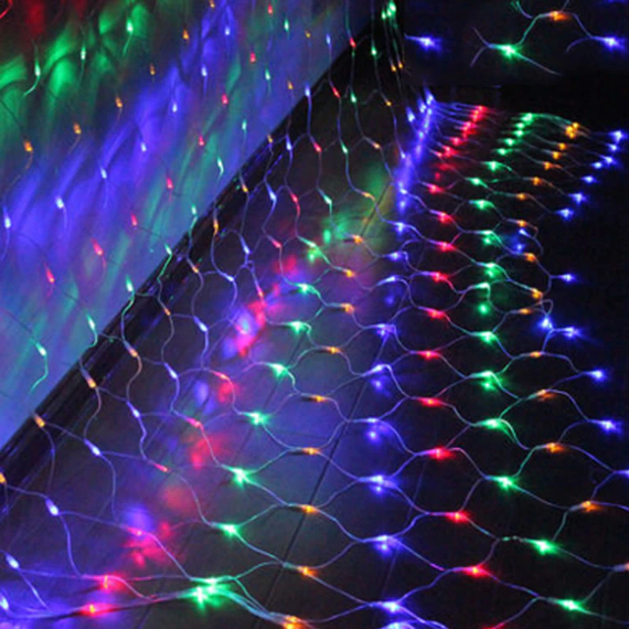 Instalatie tip plasa de Craciun, 1.5 x 1.5 m, consum redus - 5- Roveli