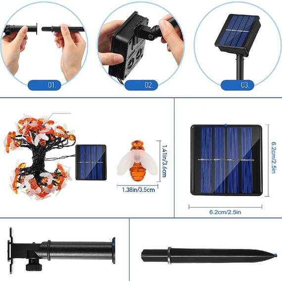 Instalatie solara albinute, 6,5 m cu 50 de leduri - 3- Roveli