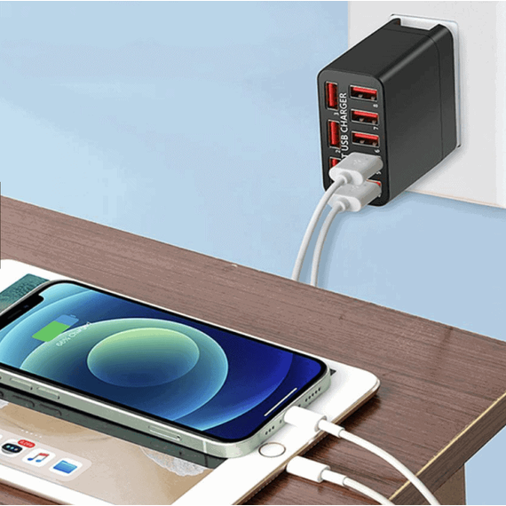 Adaptor priza cu 8 porturi USB X82, Qualcomm 3.0, 40W - 3- Roveli