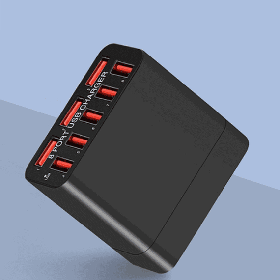 Adaptor priza cu 8 porturi USB X82, Qualcomm 3.0, 40W - - Roveli