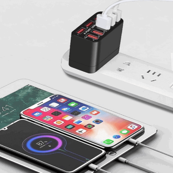 Adaptor priza cu 8 porturi USB X82, Qualcomm 3.0, 40W - 5- Roveli