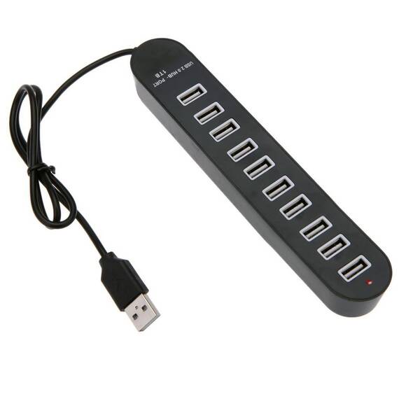 Hub USB cu10 porturi de iesire, HU2148, LED - 2- Roveli