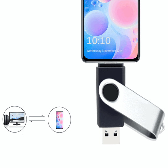 Stick de memorie OTG, cu port USB-A sau USB-C, 128GB - 7- Roveli