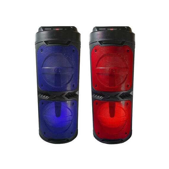 Boxa portabila cu lumini LED ZQS 6209, BT, AUX, SD, 60W P.M.P.O. - 2- Roveli