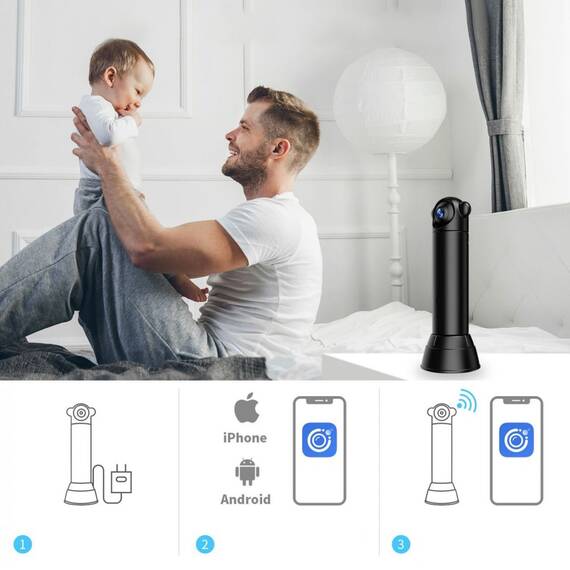 Mini camera de supraveghere cu infrarosu SX82, Full HD - 6- Roveli