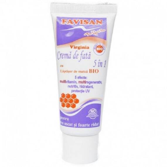 Crema de Fata 5 in 1 cu Laptisor de Matca Bio 40 ml Favisan - - Roveli