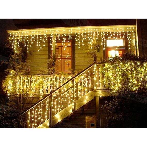 Instalatie tip turturi, 8 m, 200LED, alb cald, consum redus - 4- Roveli
