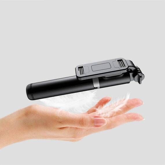 Selfie stick reglabil cu telecomanda Q01, trepied - 3- Roveli