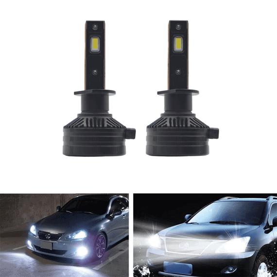 Set 2 becuri auto V80, H1, 200W, 12000 lumeni, 6000K, canbus - 4- Roveli