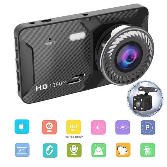 Camera auto Full HD DVR, ecran LCD, H309 - - Roveli