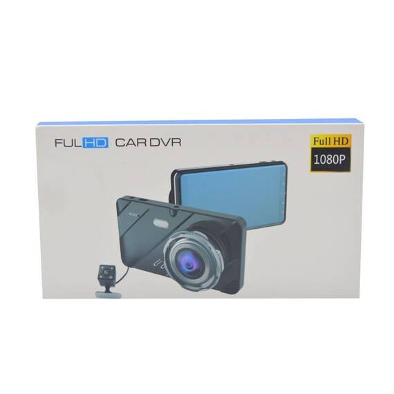 Camera dubla auto DVR, inregistrare automata Full HD, ecran LCD 4” - 6- Roveli