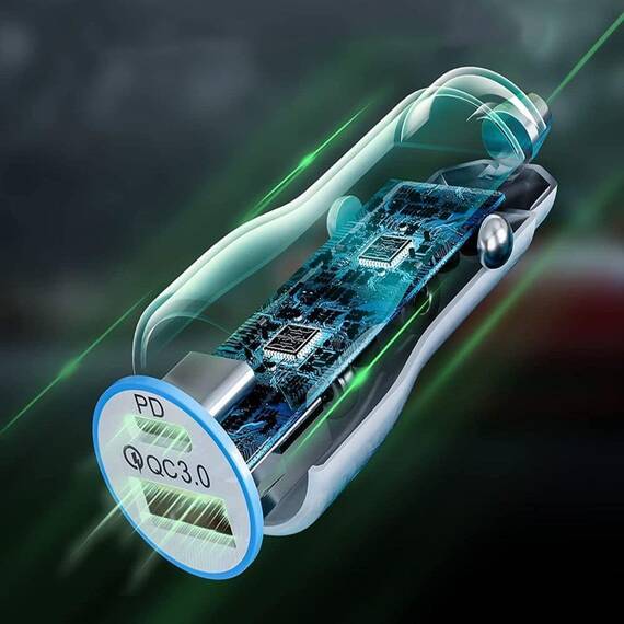 Adaptor universal auto cu 2 USB, LED, 38W - 4- Roveli