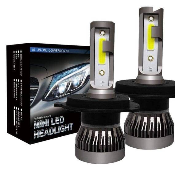Set 2 becuri auto LED H11, 11000 lumeni, 110W per set, 6000K - Alb - - Roveli