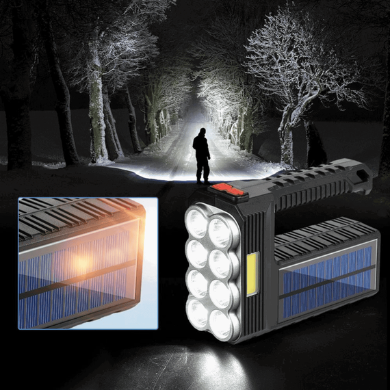 Lanterna multifunctionala cu incarcare solara SD623, 20W, 8LED - 5- Roveli