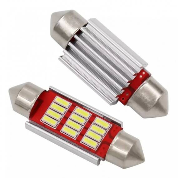 Set 2 Becuri auto 5W LED SMD, canbus, 39mm - - Roveli