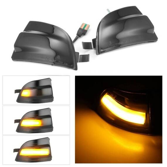 Set 2 Lampi semnalizare oglinzi, dinamica, Ford - 6- Roveli