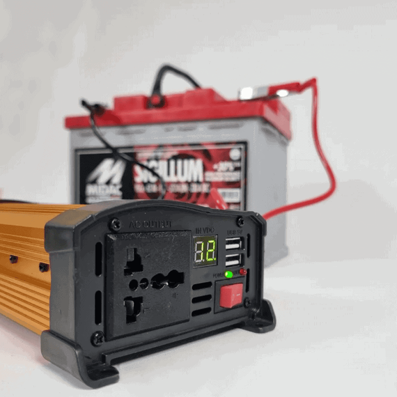 Invertor de tensiune auto KS1500, 1500W, 12V, 220V - 3- Roveli