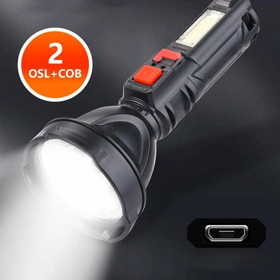 Lanterna LED RDC078, reincarcabila, 6000 lumeni - 4- Roveli
