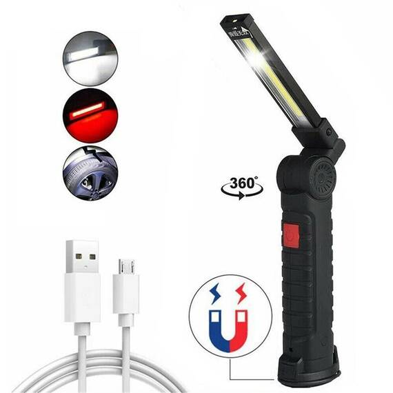 Lampa LED multifunctionala, magnet si acumulator, USB - 2- Roveli