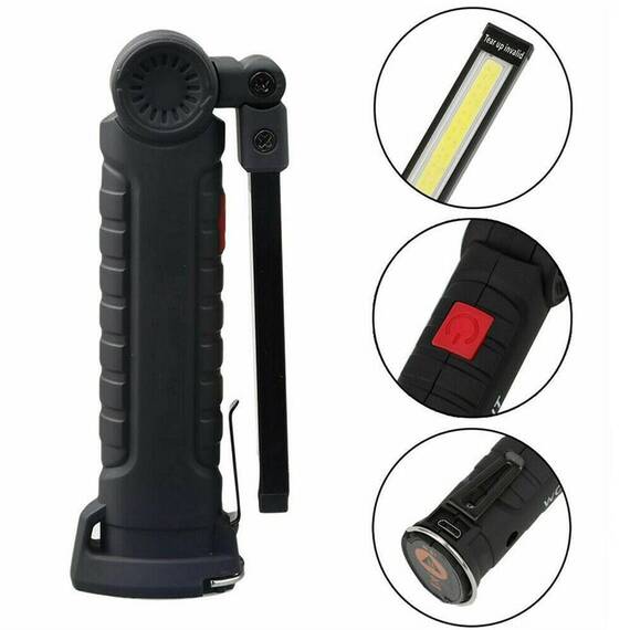Lampa LED multifunctionala, magnet si acumulator, USB - 3- Roveli
