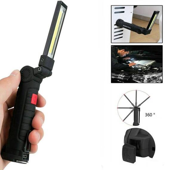 Lampa LED multifunctionala, magnet si acumulator, USB - 6- Roveli