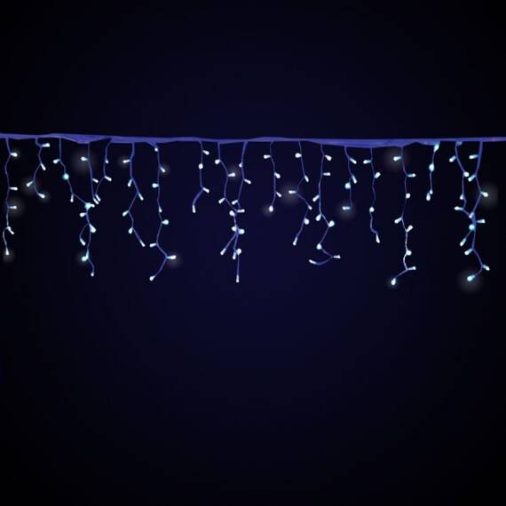 Instalatie tip turturi, 8 m, 200LED, albastru, consum redus - - Roveli