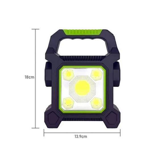 Lanterna de mana C116, Powerbank, panou solar, USB, 10W - 4- Roveli