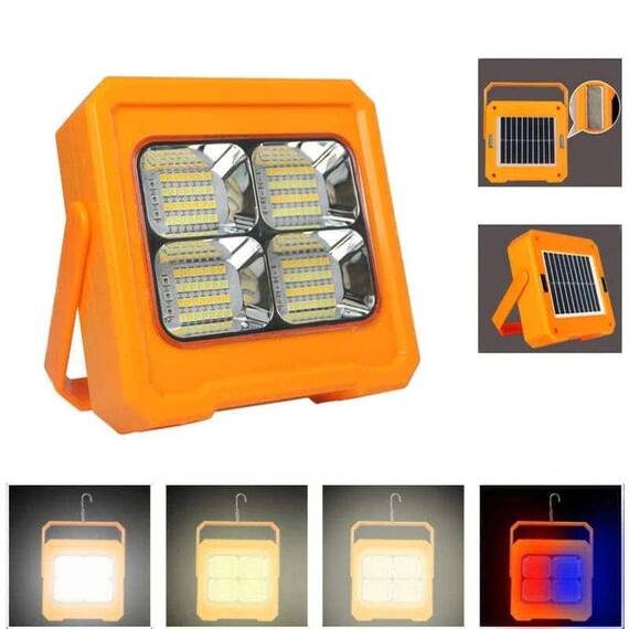 Proiector LED cu panou solar ZA56002, telecomanda, 30W - - Roveli