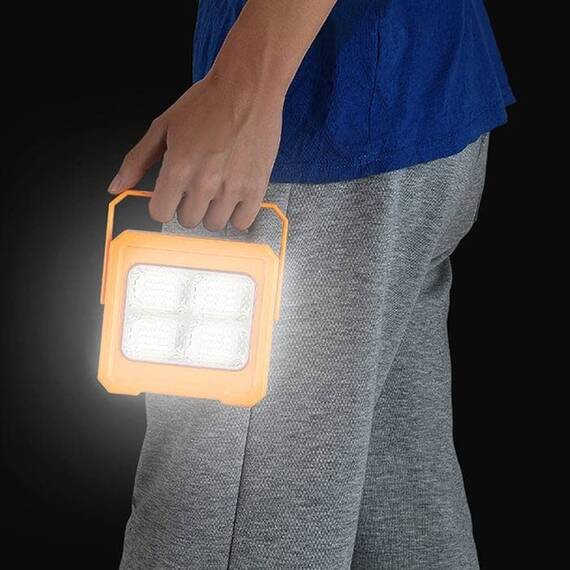 Proiector LED cu panou solar ZA56002, telecomanda, 30W - 3- Roveli