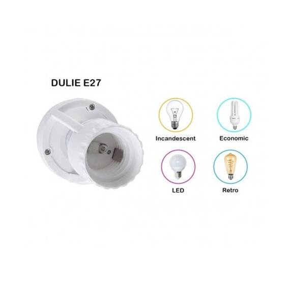Suport dulie E27 H201, senzor de miscare, IR - 5- Roveli
