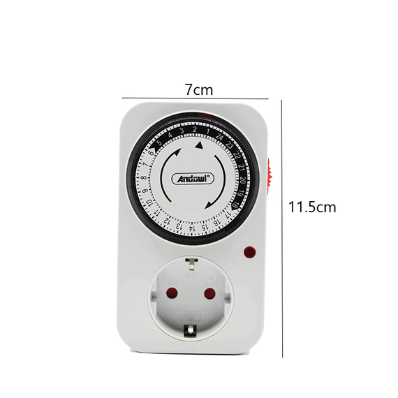 Adaptor priza programabila mecanic DS115, 16A - 4- Roveli