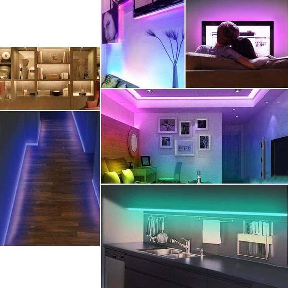 Banda LED cu telecomanda, 2m, multicolora, DT20 - 8- Roveli