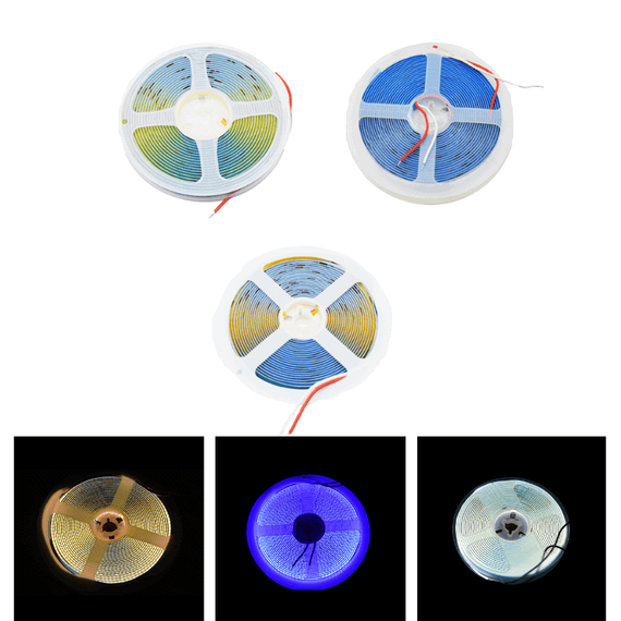 Set 3 x banda LED COB, 3 culori, 12V, 40W, 5m - 2- Roveli