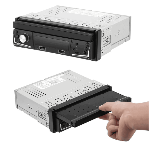 MP5 Player retractabil manual 1DIN, TFT 7 inch, telecomanda, 12V - 8- Roveli