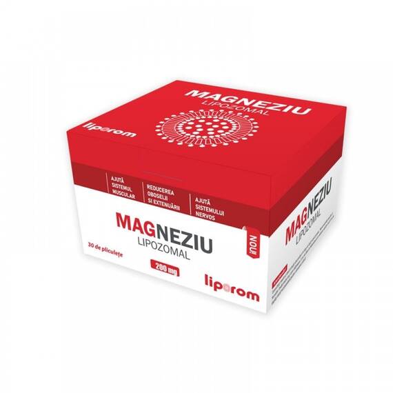 Magneziu Lipozomal 200 mg 30 plicuri Liporom - - Roveli