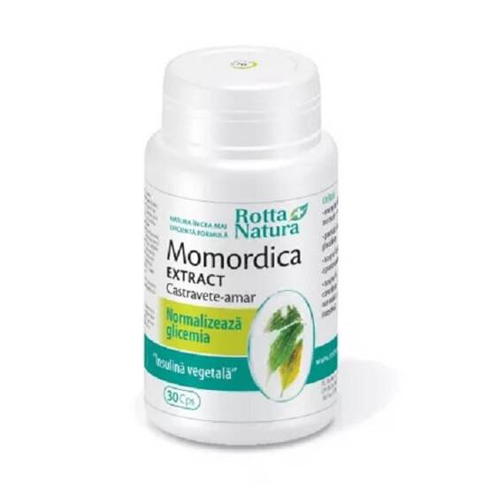 Momordica Extract Castravete Amar 30 capsule Rotta Natura - - Roveli