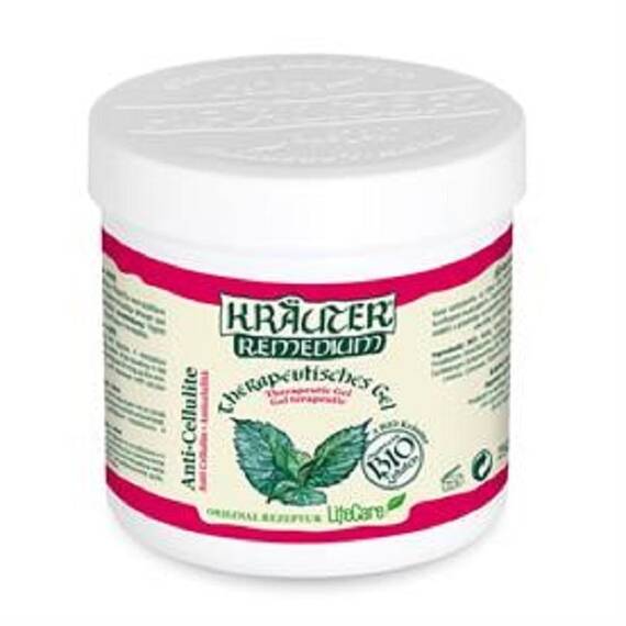 Gel Anticelulitic cu Menta Bio 250 ml Krauter Life Care - - Roveli